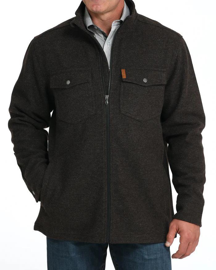 Cinch Mens Brown Shirt Jacket