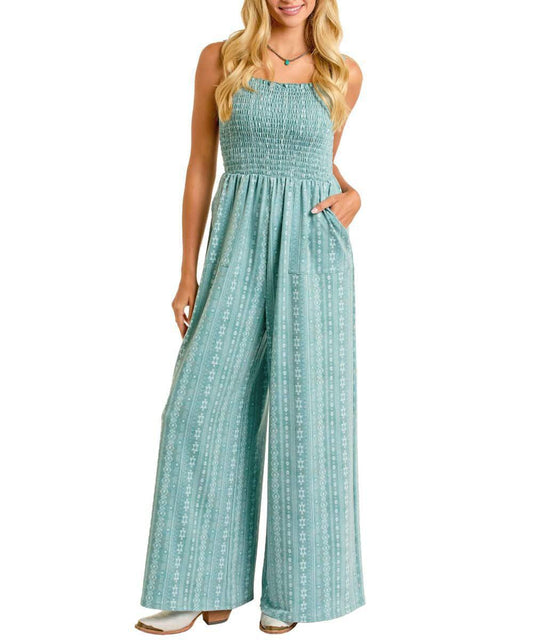 Rock&Roll Jade Aztec Jumpsuit