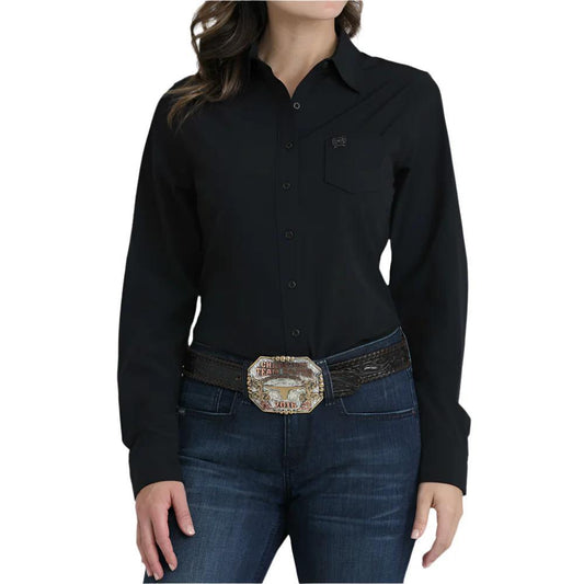 Cinch Womens Black Arenaflex Top