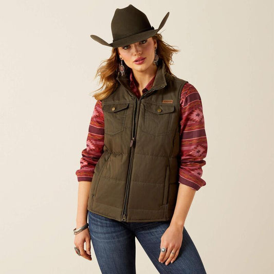 Ariat Grizzly Quilted Vest Earth Concealed Carry