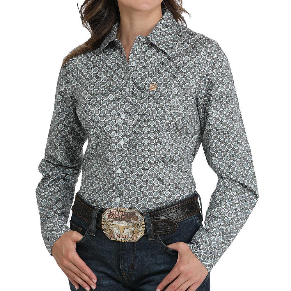Cinch Women's Arena Flex Geo Print Top