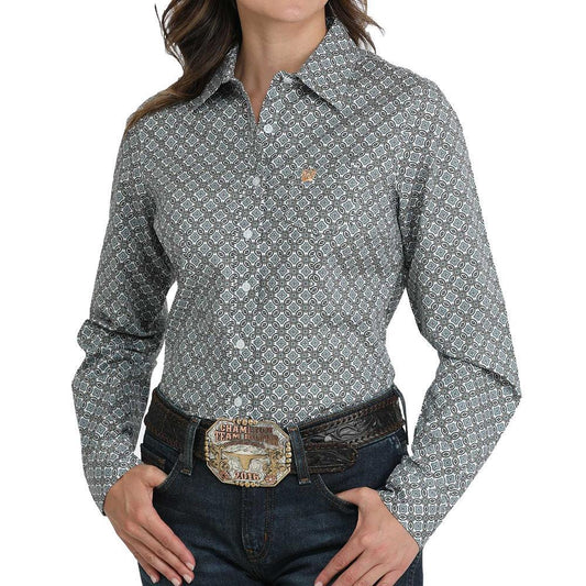 Cinch Women's Arena Flex Geo Print Top