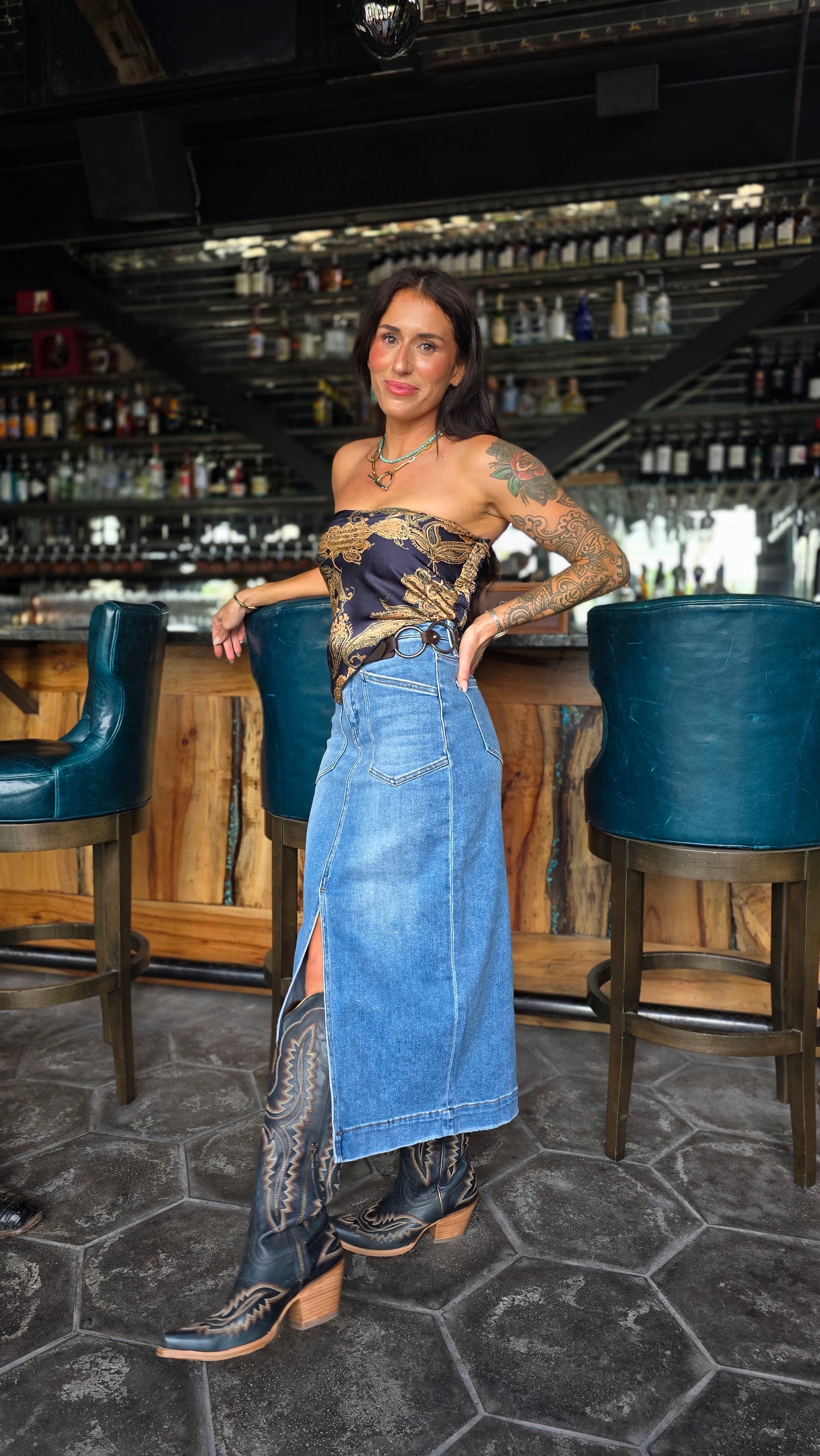 Vervet Daydream Denim Skirt