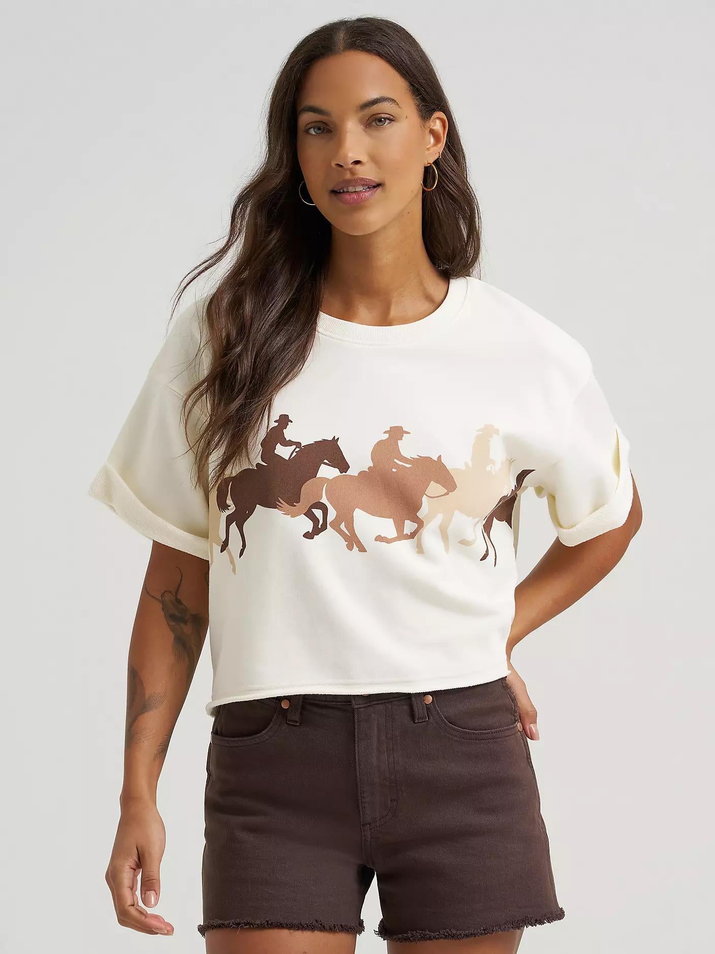 Wrangler Horses SS Sweatshirt