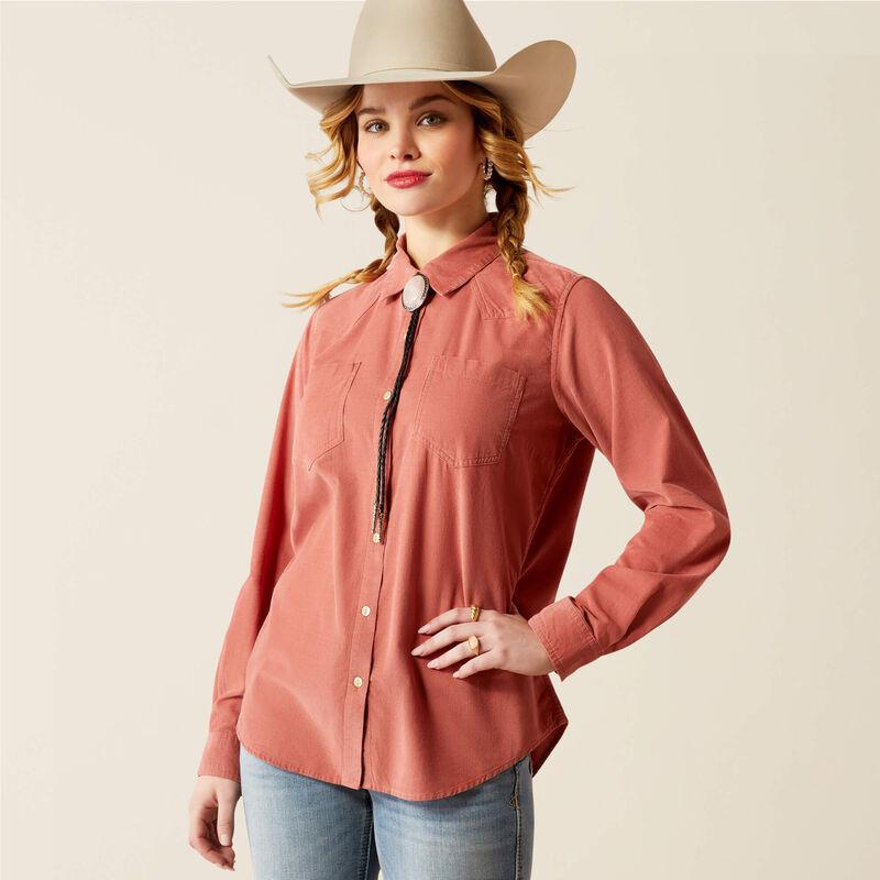 Ariat Billie Jean Corded Shirt Lt Mahogany