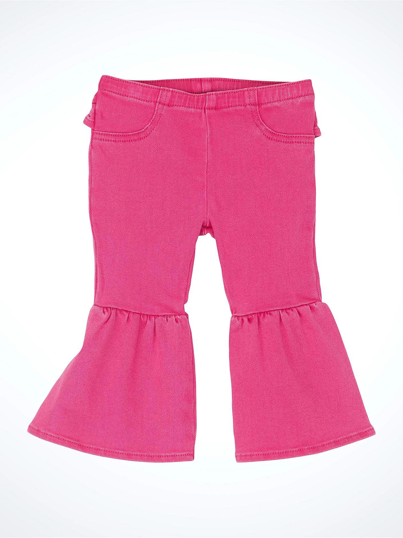 Wrangler Baby Pink Ruffle Flare Jeans