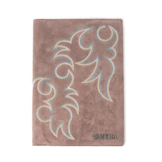 Myra Texas Blaze Embroidered Leather Journal
