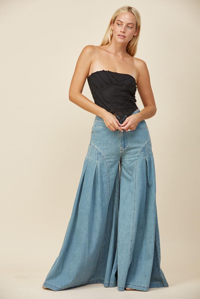 WL Super Wide Leg Palazzo Jeans