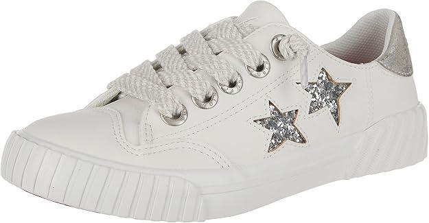 Blowfish White Maze Silver Sneakers