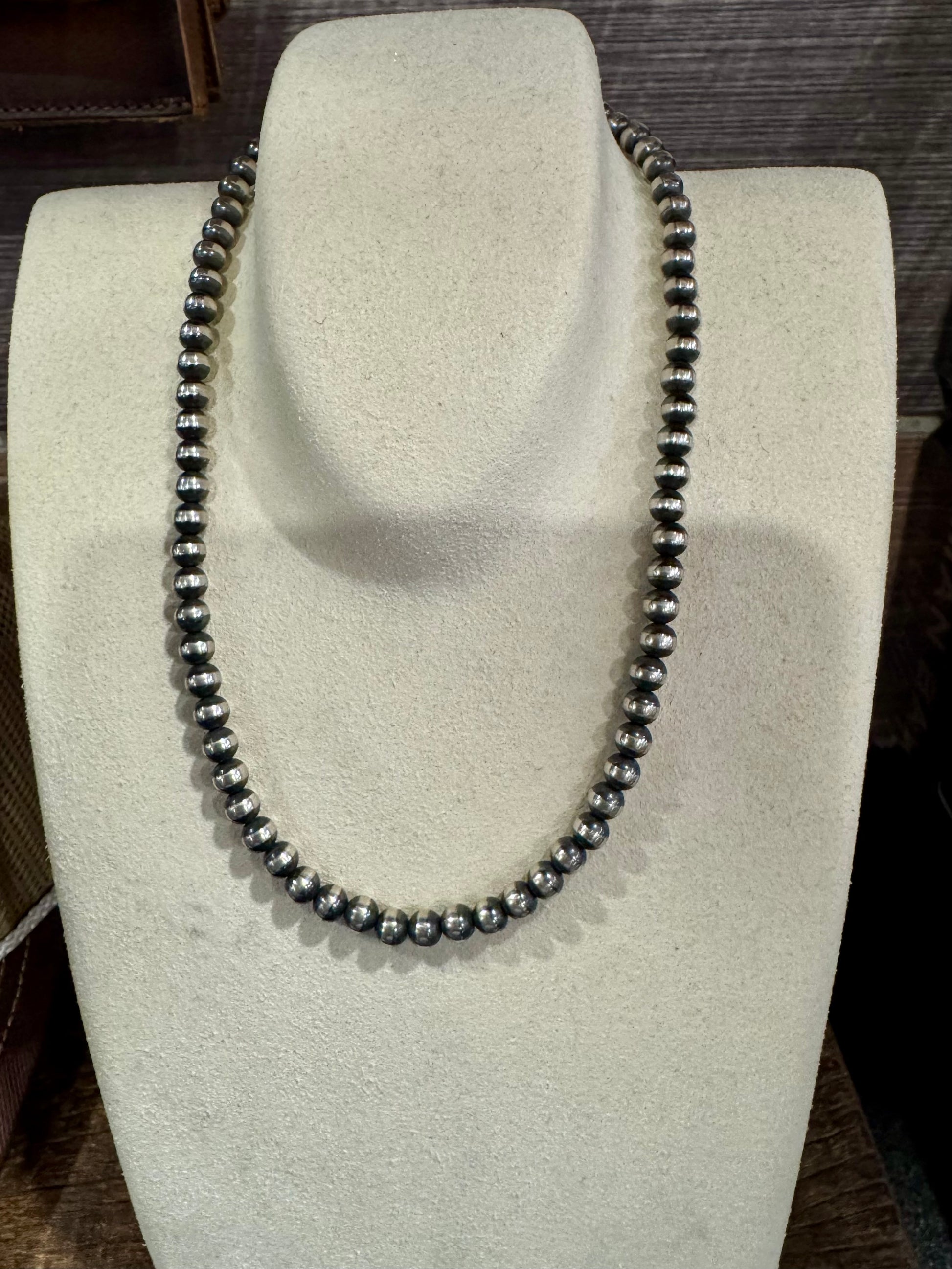 14" 5mm Navajo Pearl Necklace - Petticoat Junction