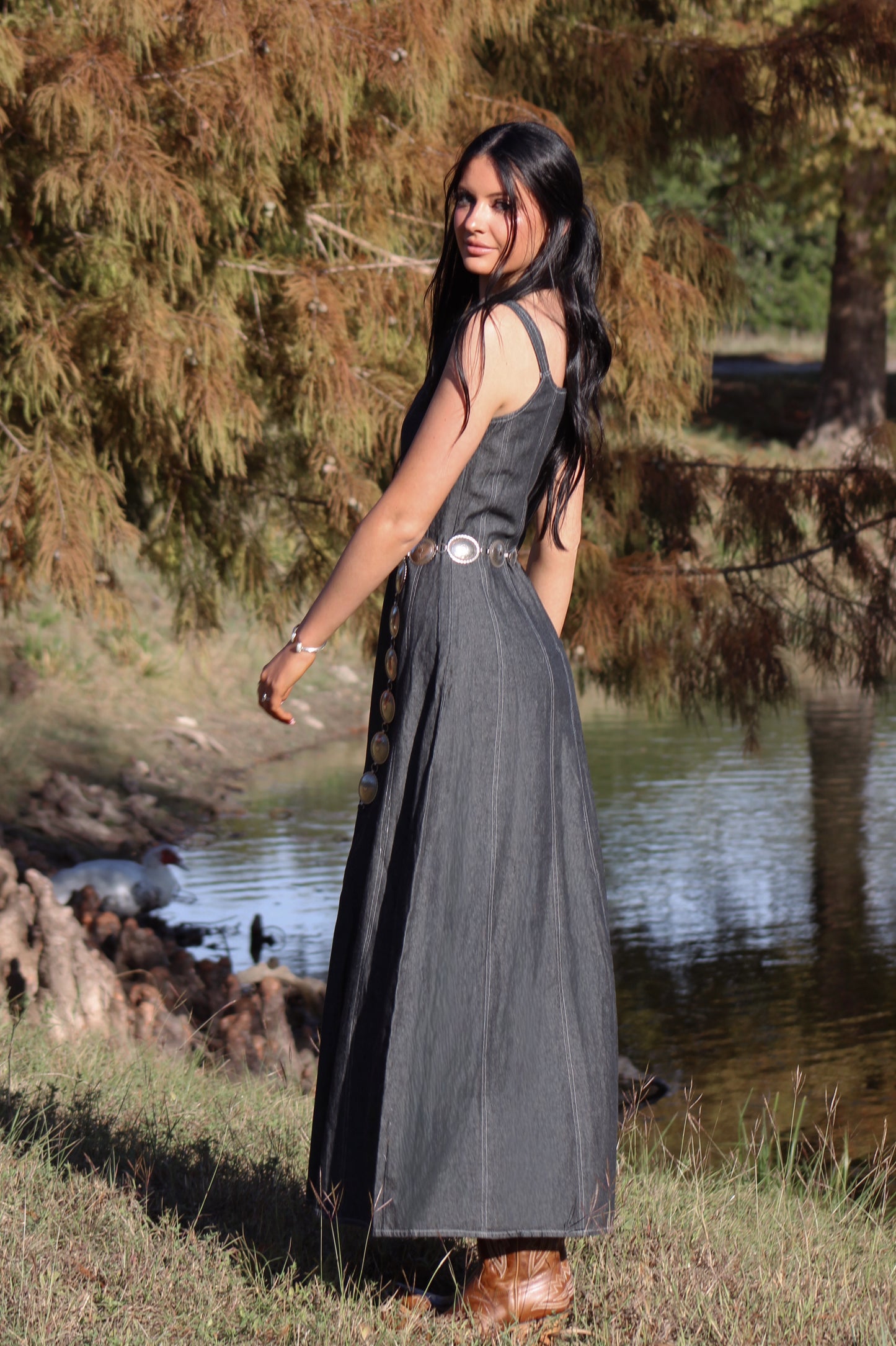 Rock&Roll Buckle Maxi Dress