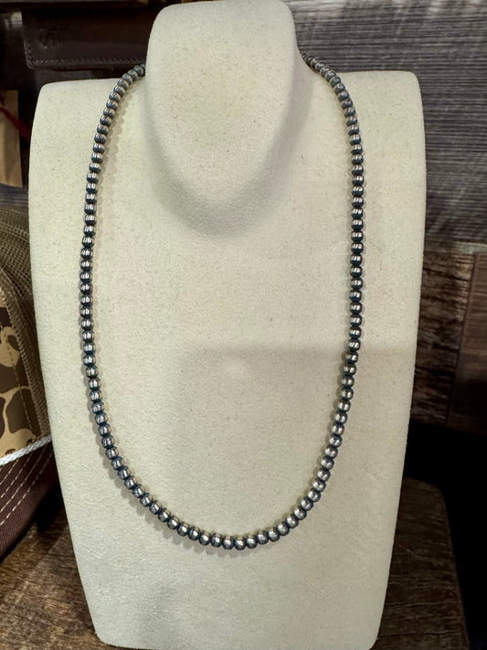 18" 4mm Navajo Pearl Necklace