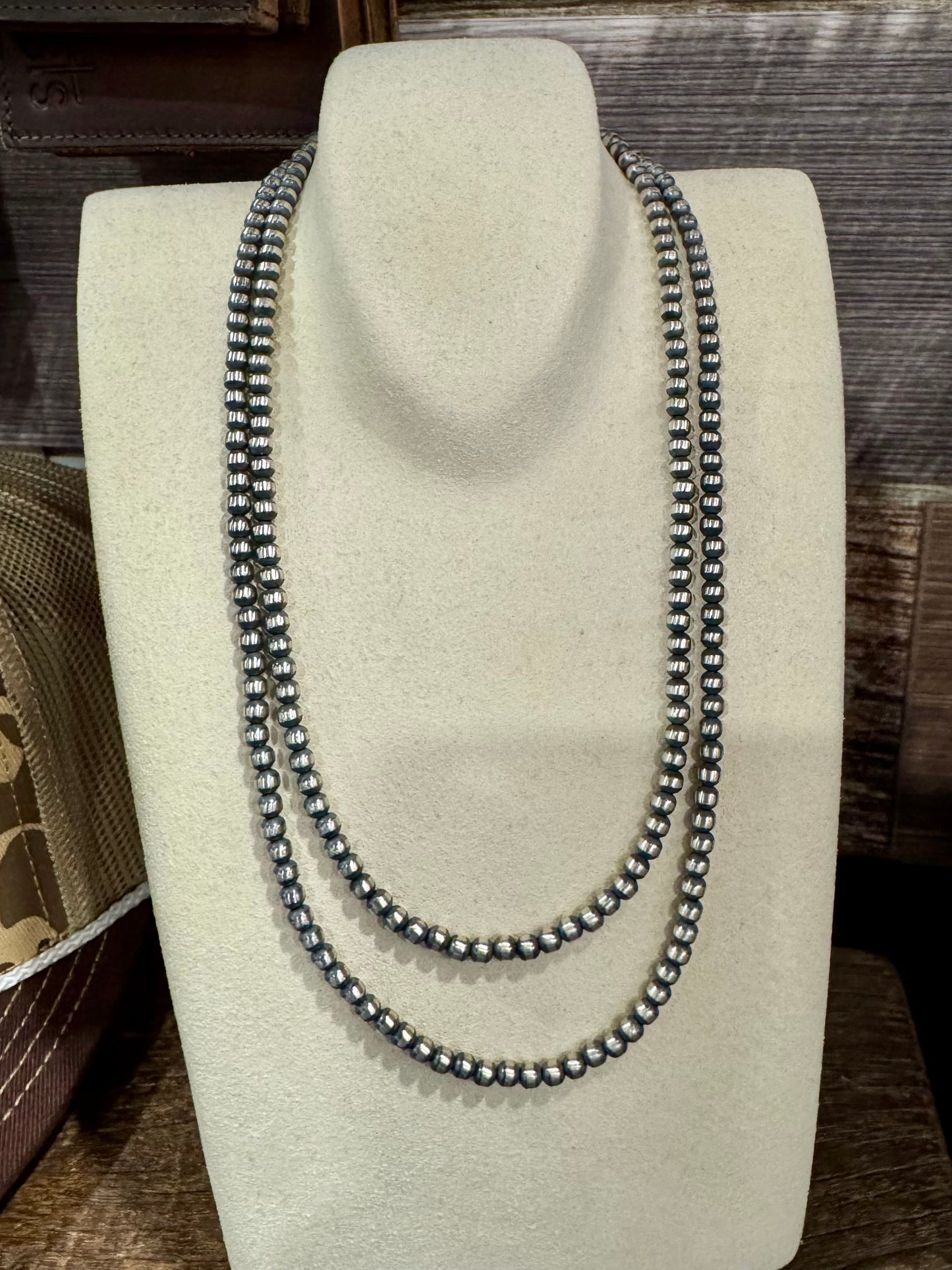 18" 4mm Navajo Pearl Necklace