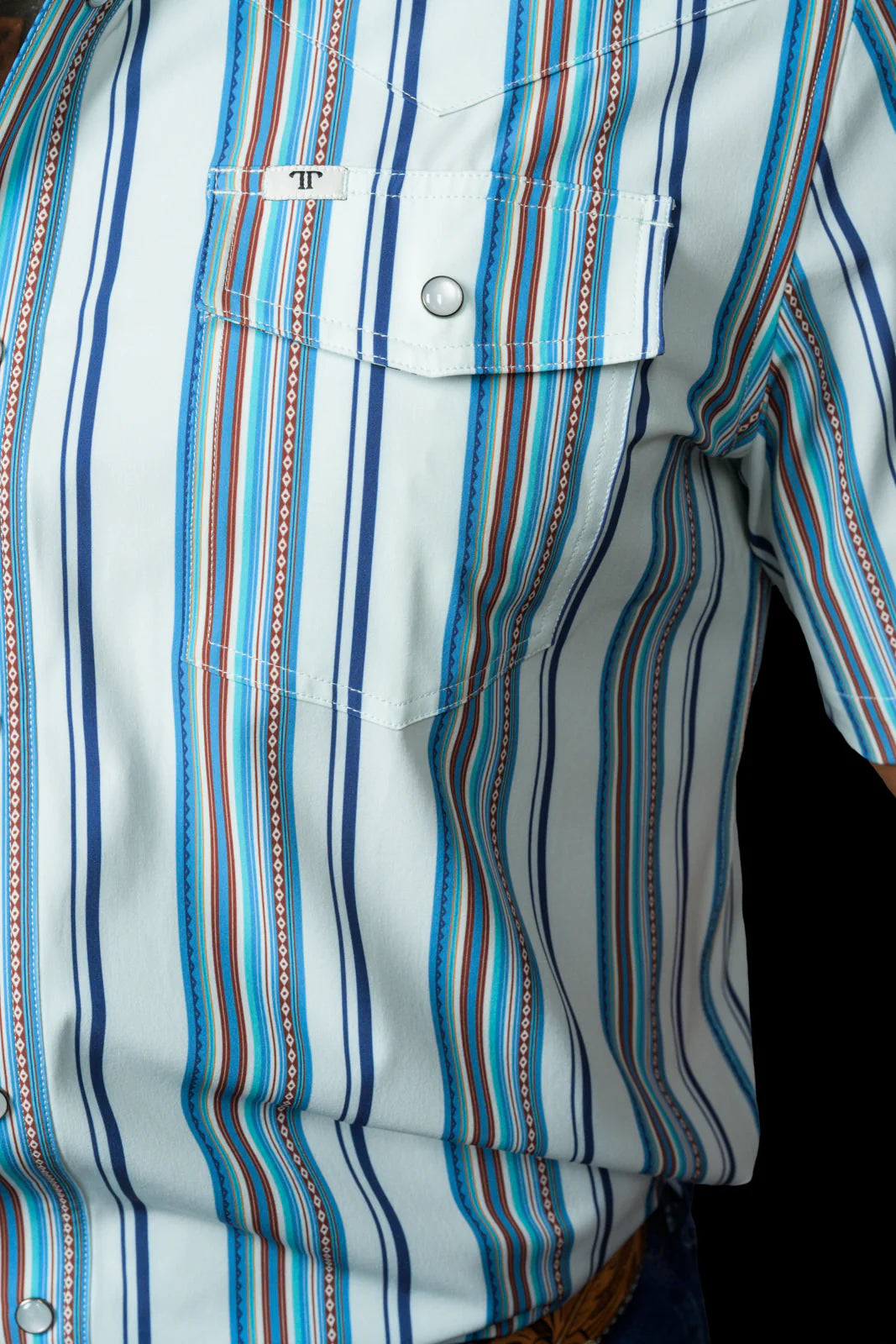 Ferrell The James in Light Blue - Short Sleeve Snap