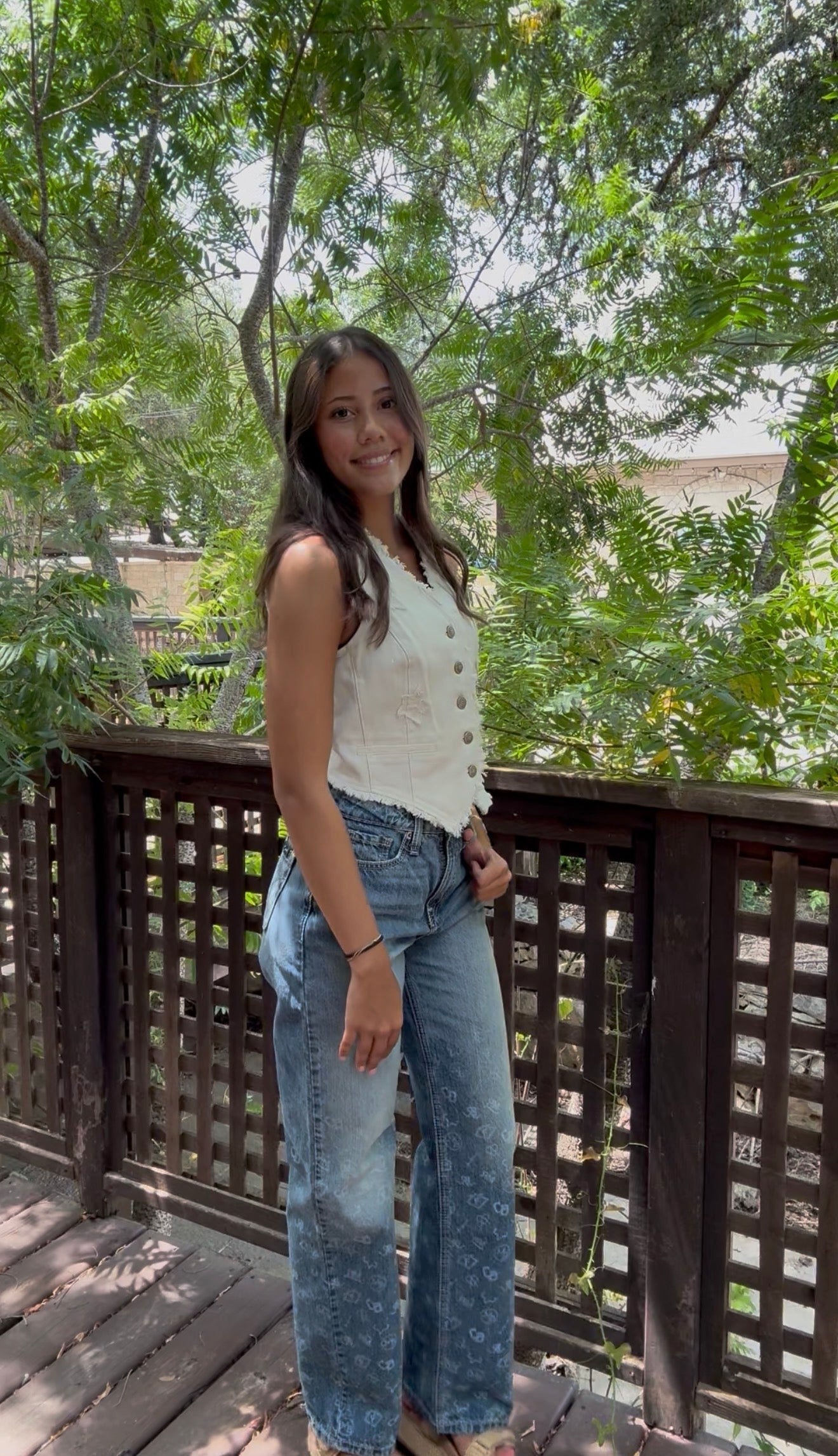 Ariat Antique White Americana Vest