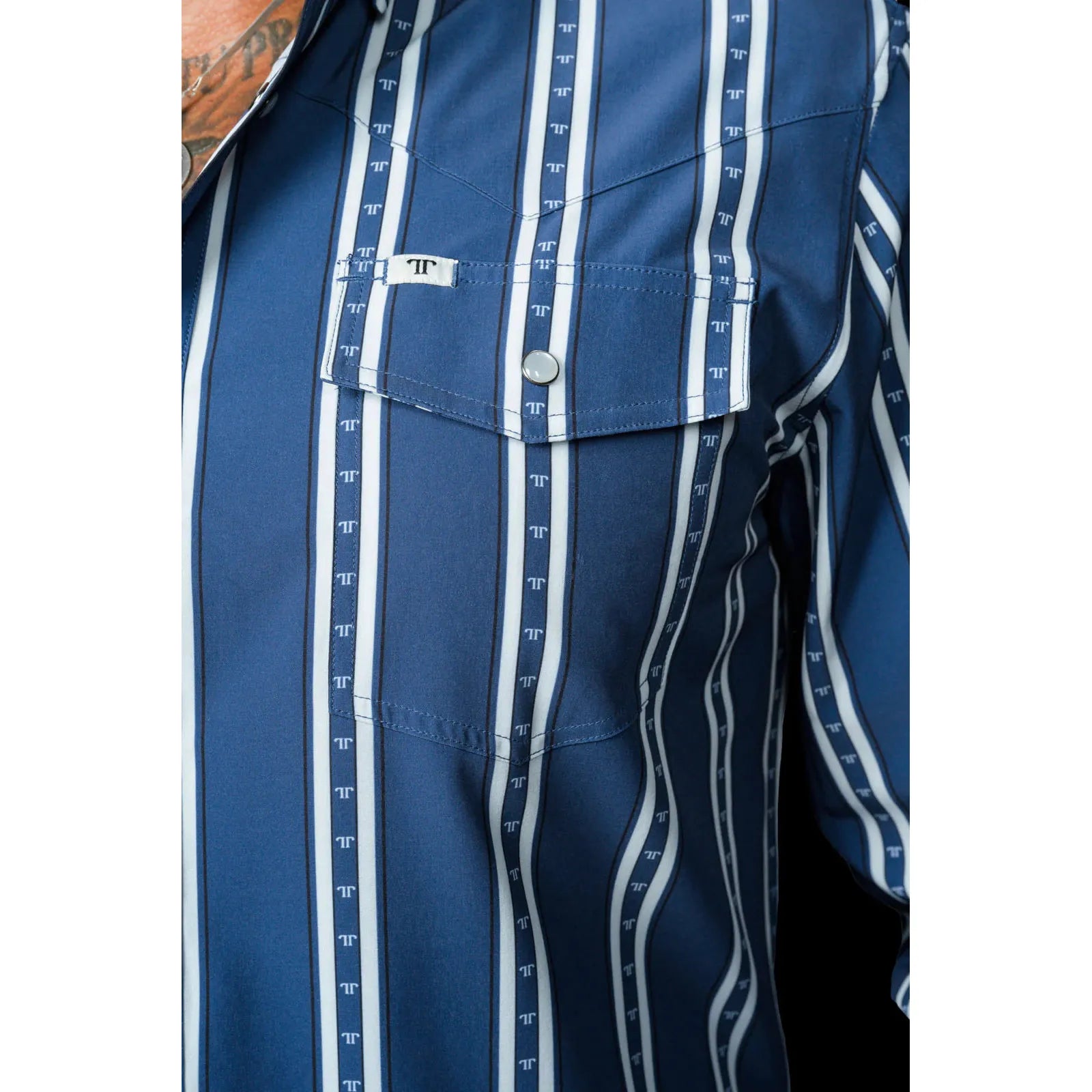 Ferrell The Tucker in Blue Long Sleeve - Petticoat Junction