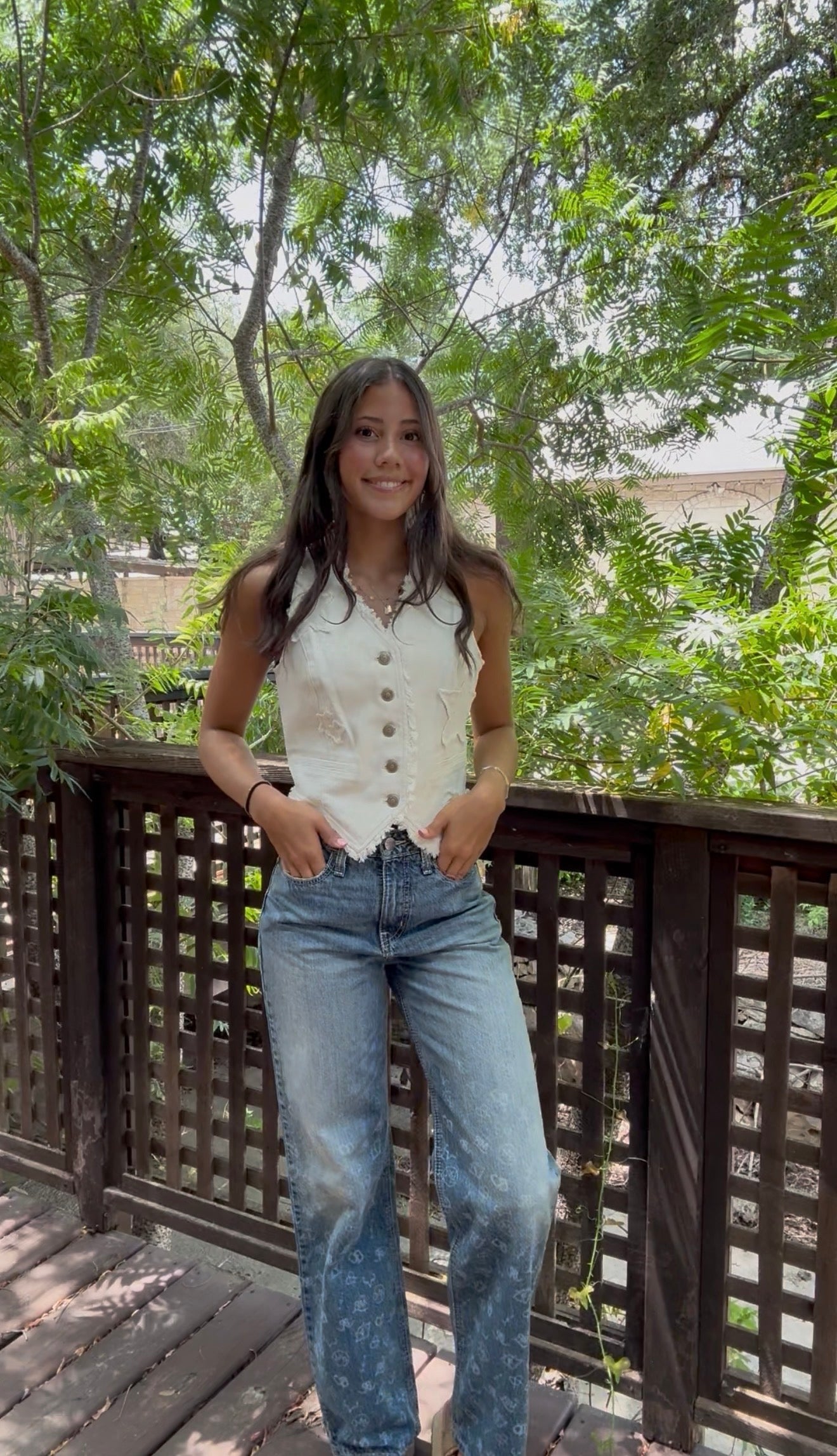 Ariat Antique White Americana Vest