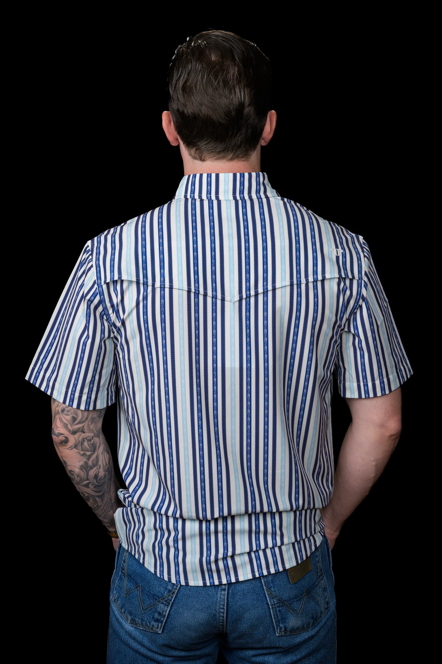 Ferrel Wyatt Short Sleeve Snap-Blue