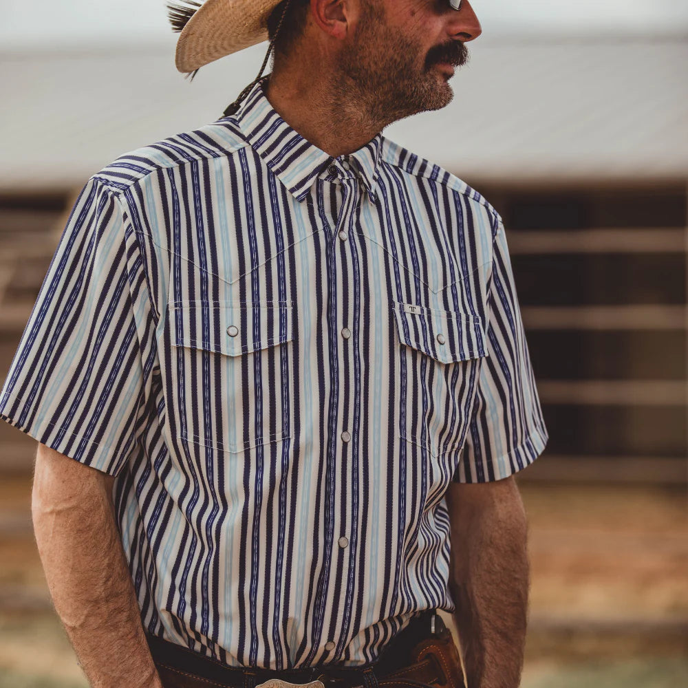 Ferrel Wyatt Short Sleeve Snap-Blue