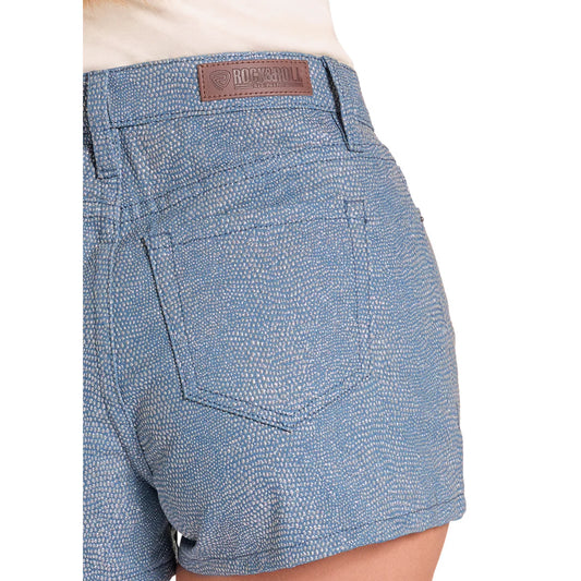 Rock and Roll Denim Women's Shimmer Denim Shorts