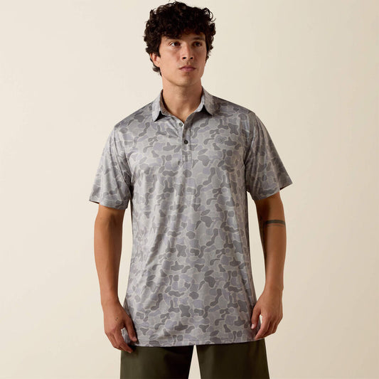 Ariat Heathered Camo Fitted Polo