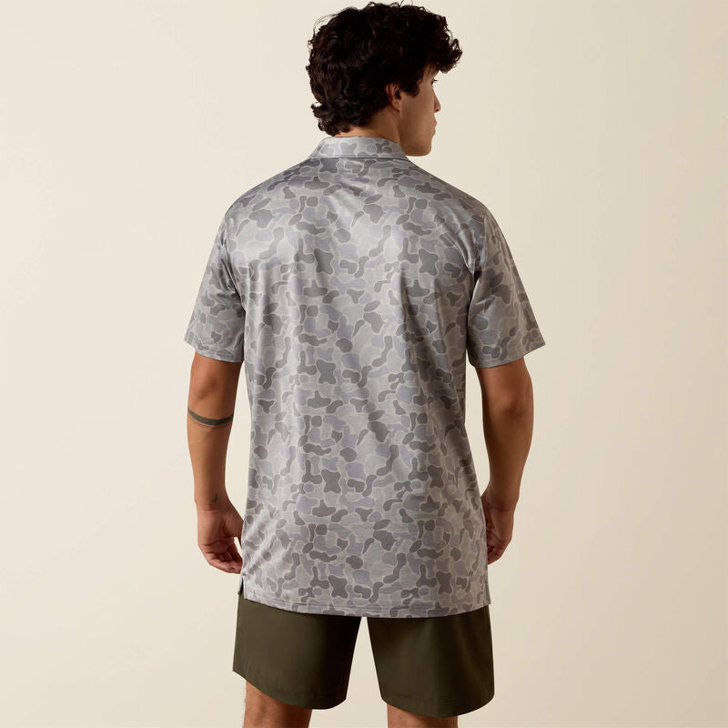 Ariat Heathered Camo Fitted Polo