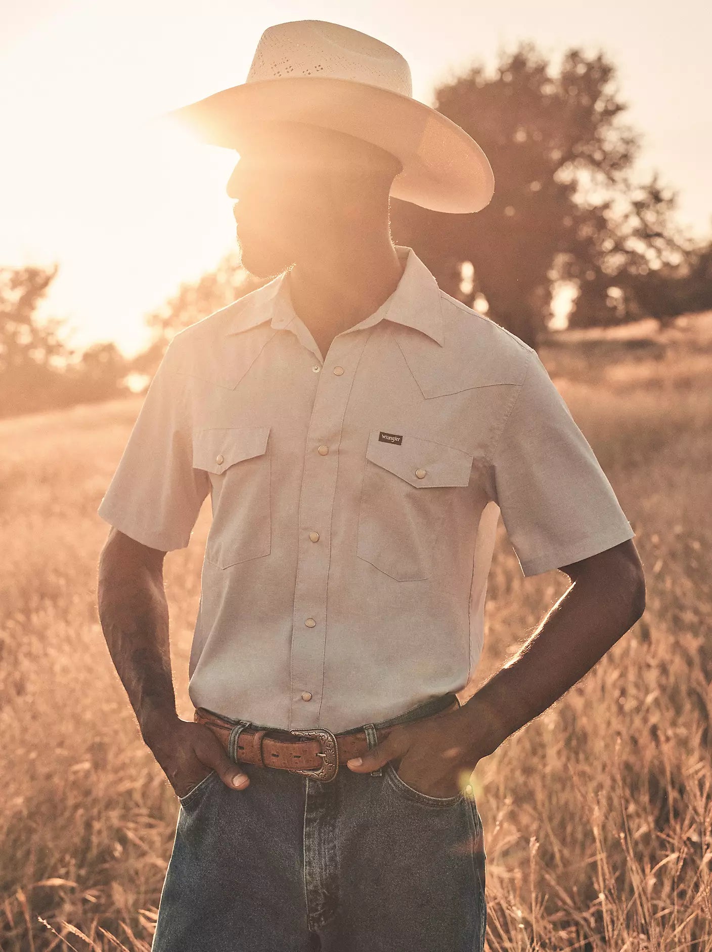 Wrangler Men's All Terrain Gear Drover Short Sleeve Utility Shirt
