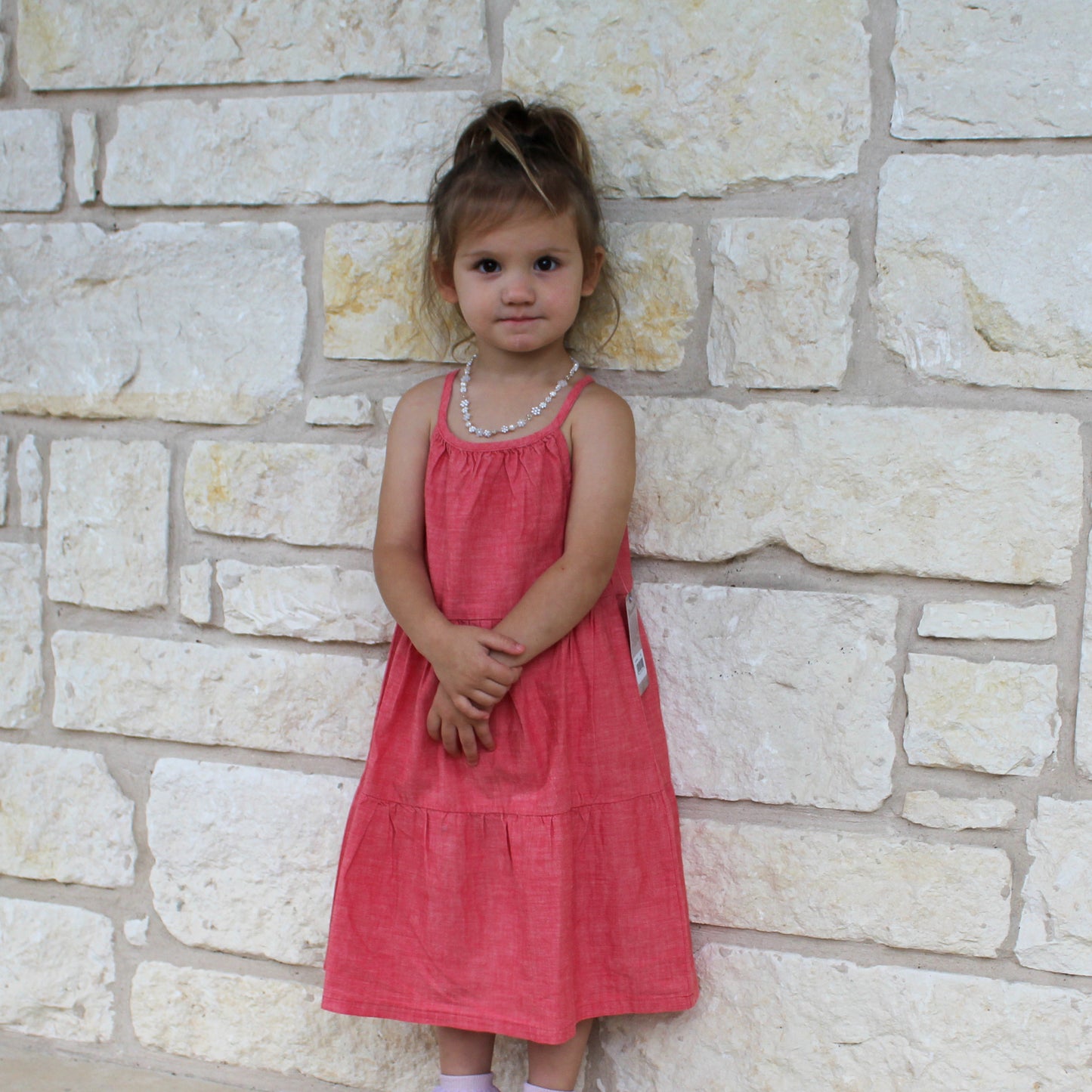 Wrangler Red Strappy Tiered Dress