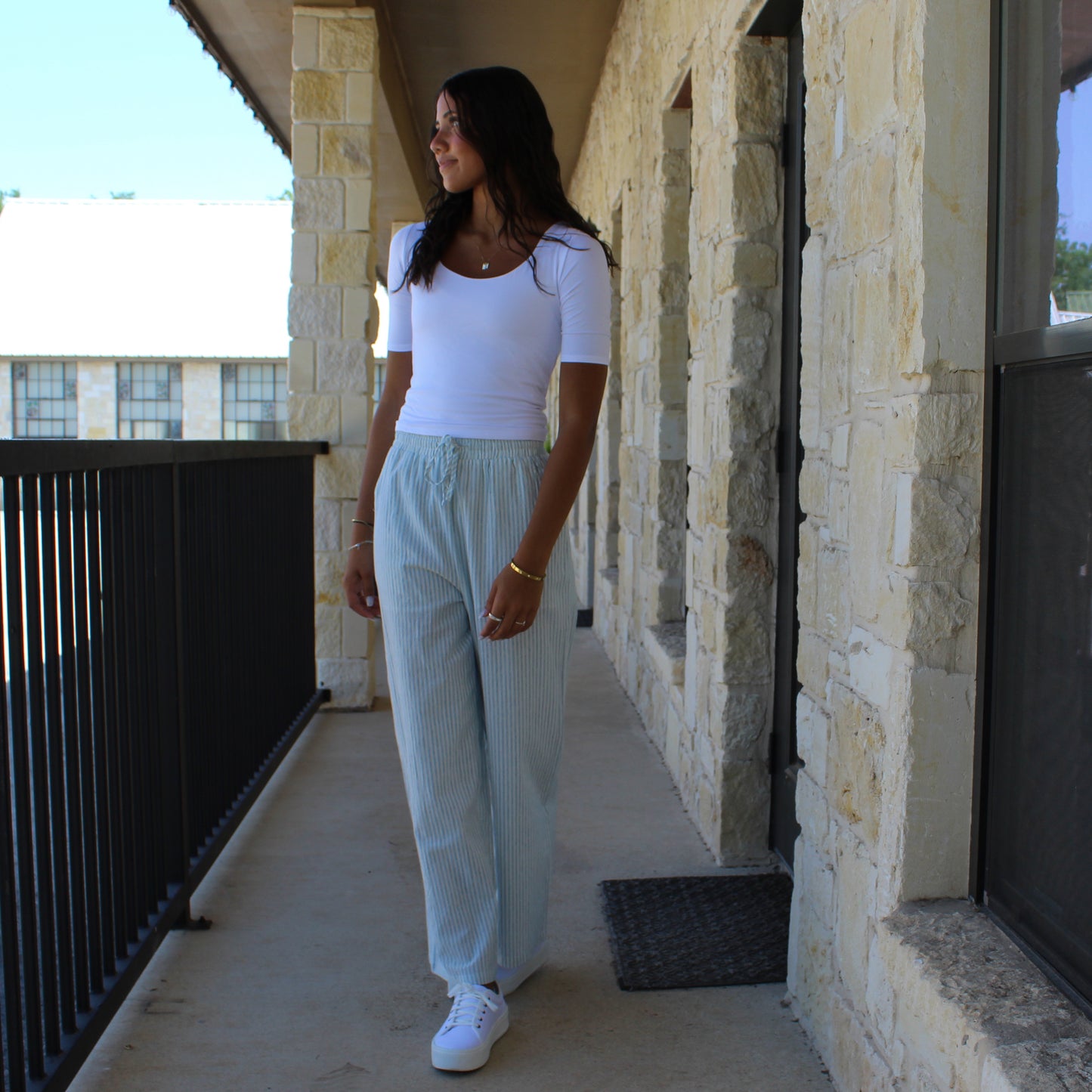Be Cool White Soft Stretchy Cropped Jersy Top