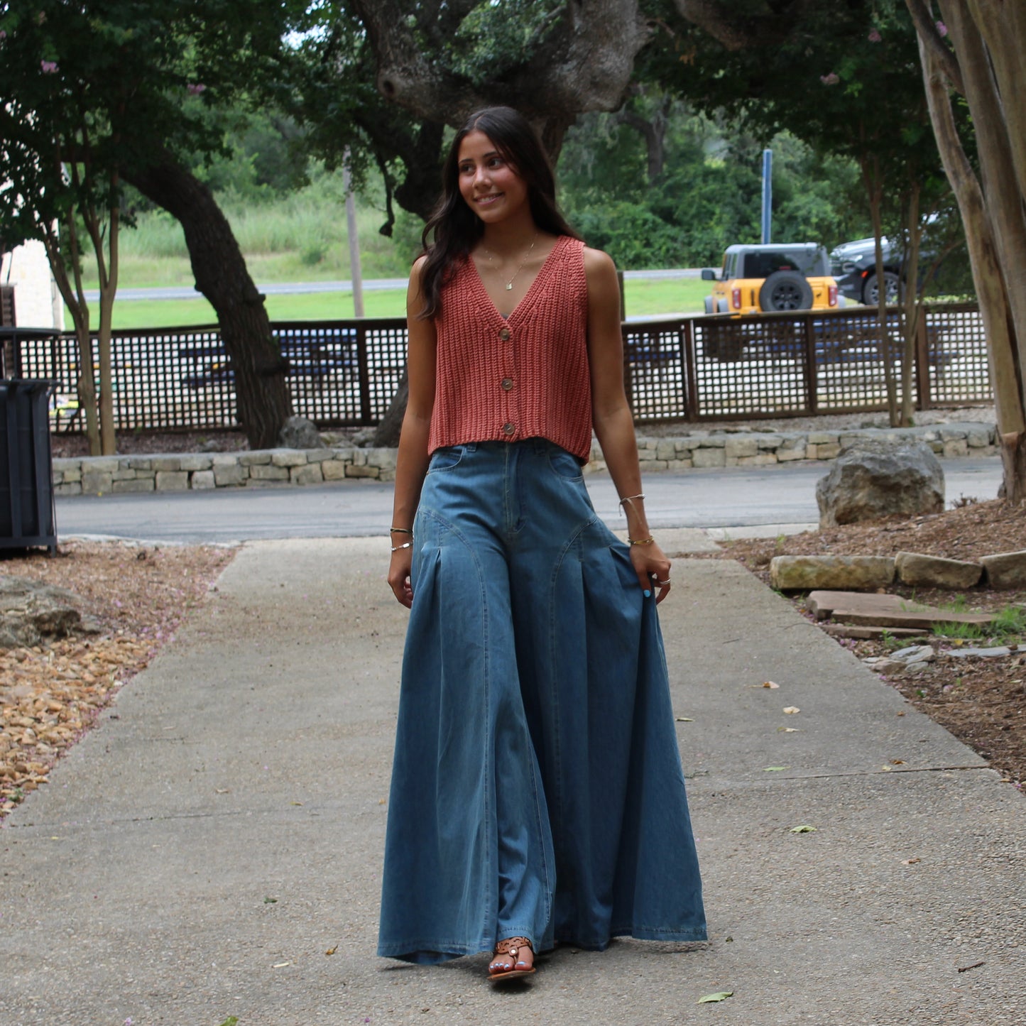 WL Super Wide Leg Palazzo Jeans