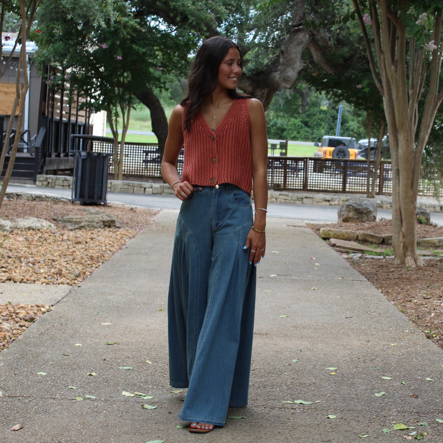 WL Super Wide Leg Palazzo Jeans