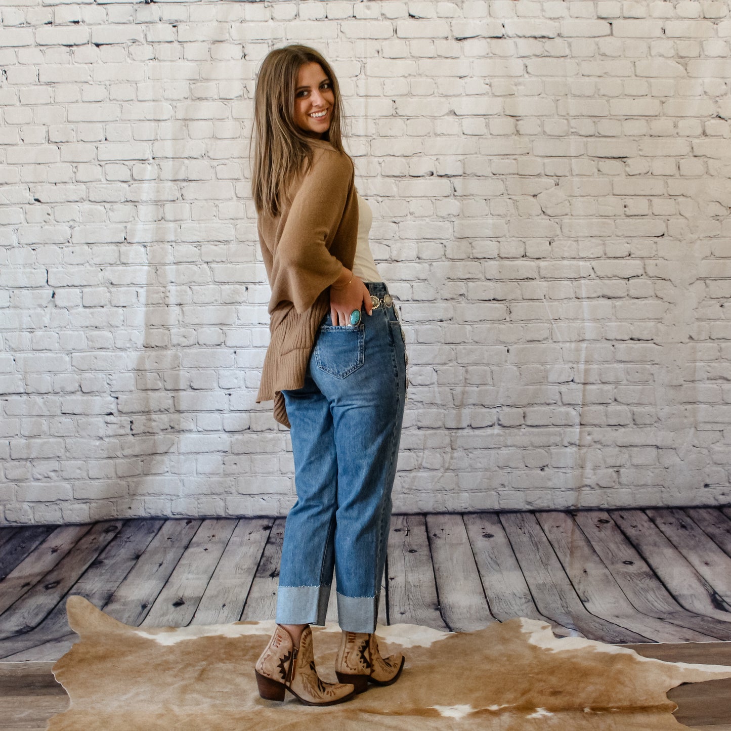 Rock&Roll Western Cropped Jeans
