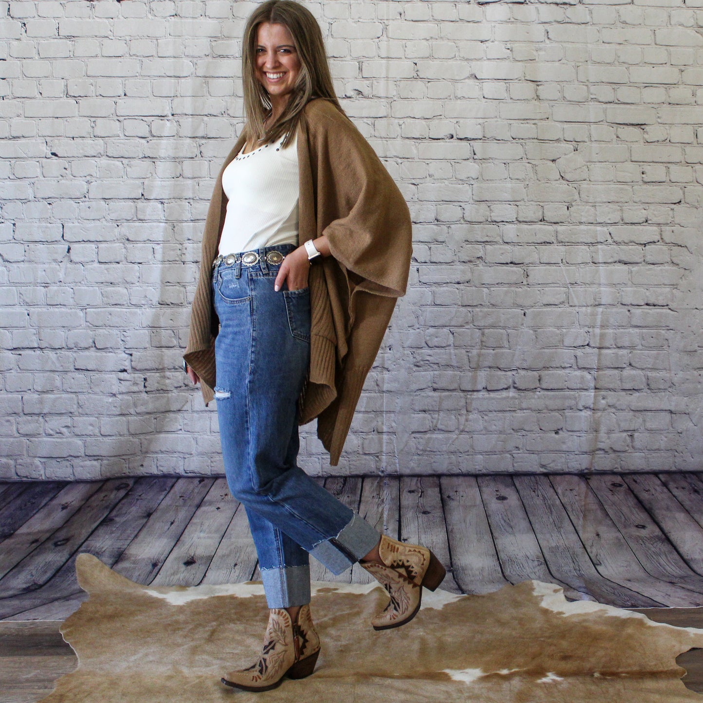 Rock&Roll Western Cropped Jeans