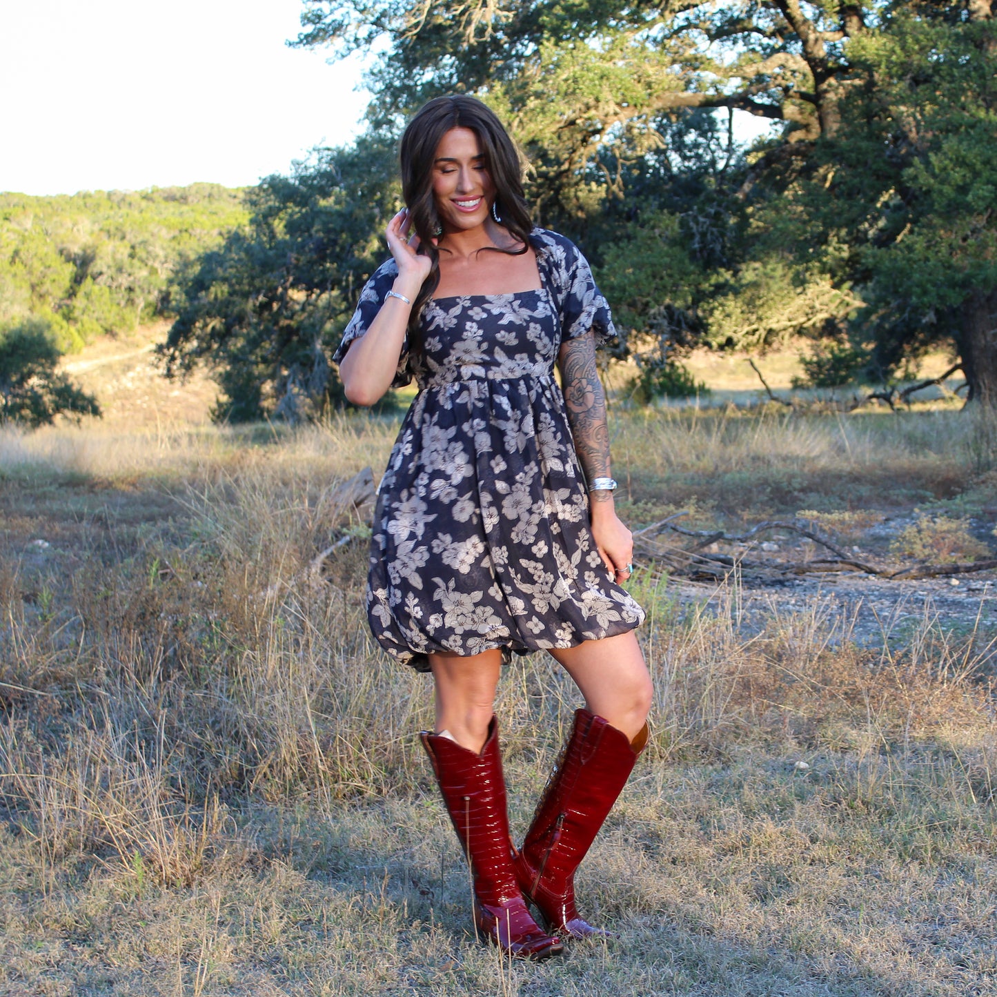 Ariat Casanova Dubonnet Croc Print