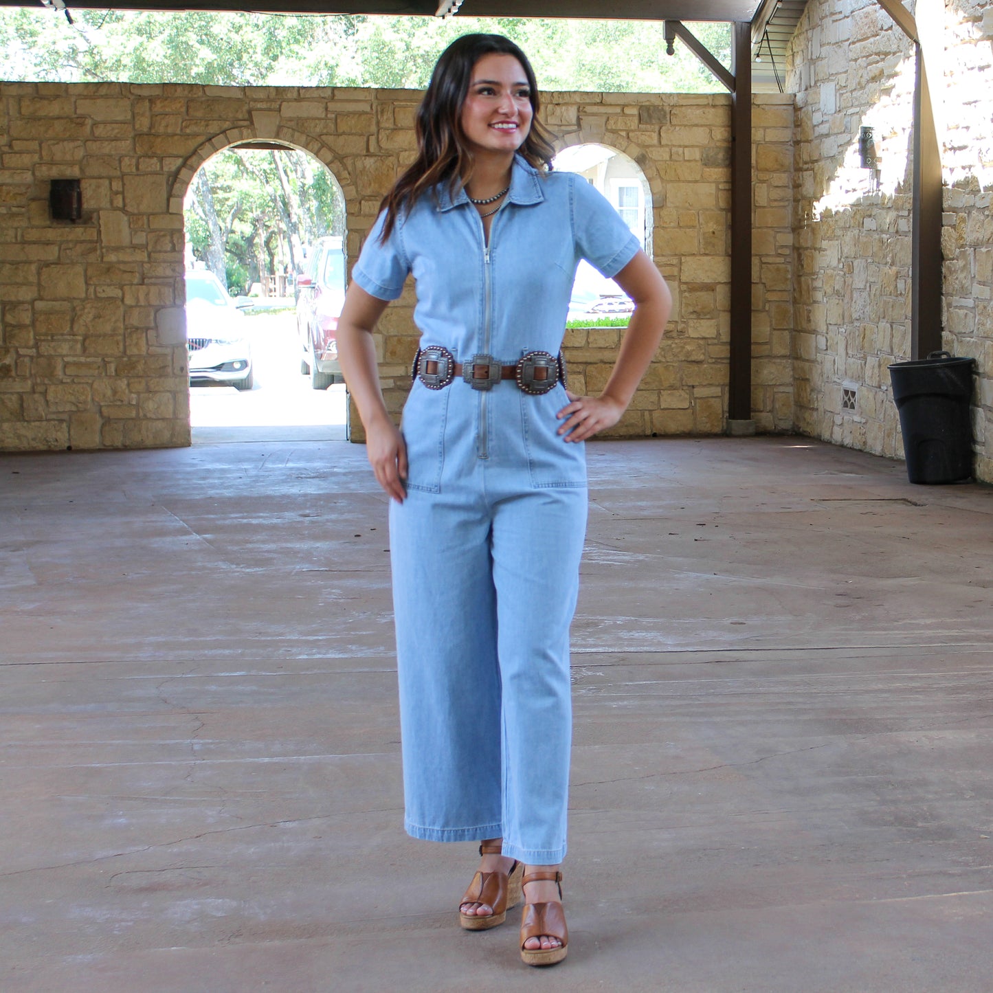 Roper Cross Concho Belt