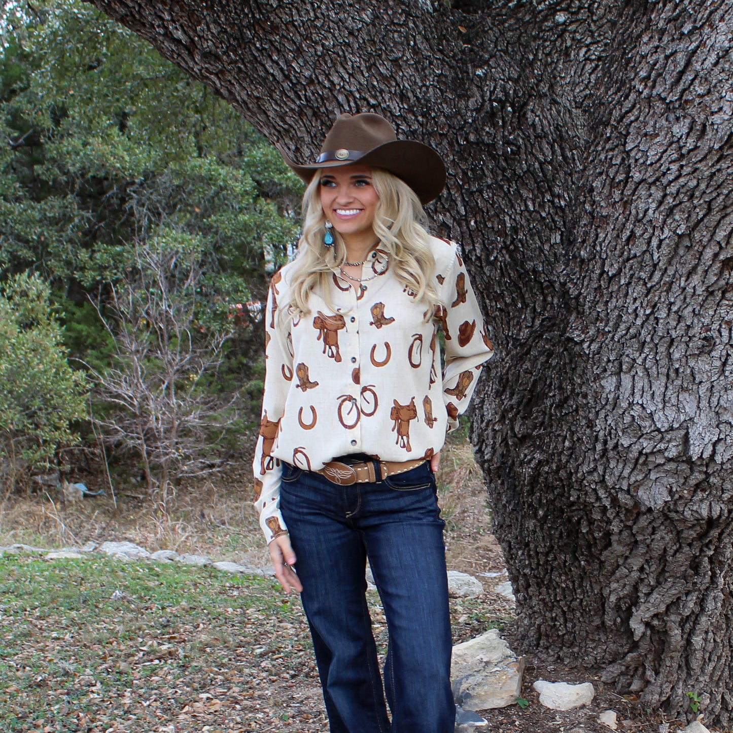 Ariat Rodeo Spur Print Shirt - Petticoat Junction