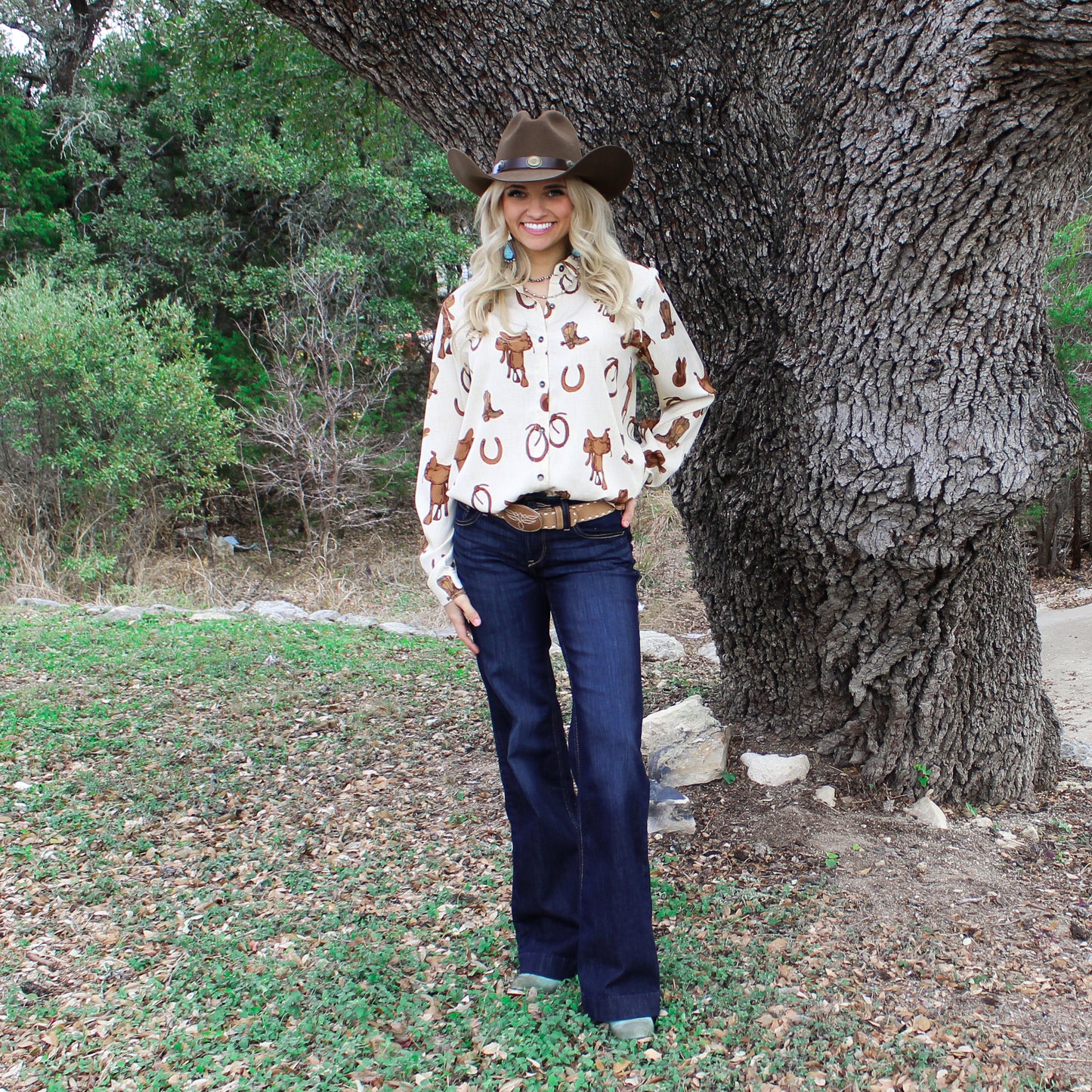 Ariat Rodeo Spur Print Shirt - Petticoat Junction