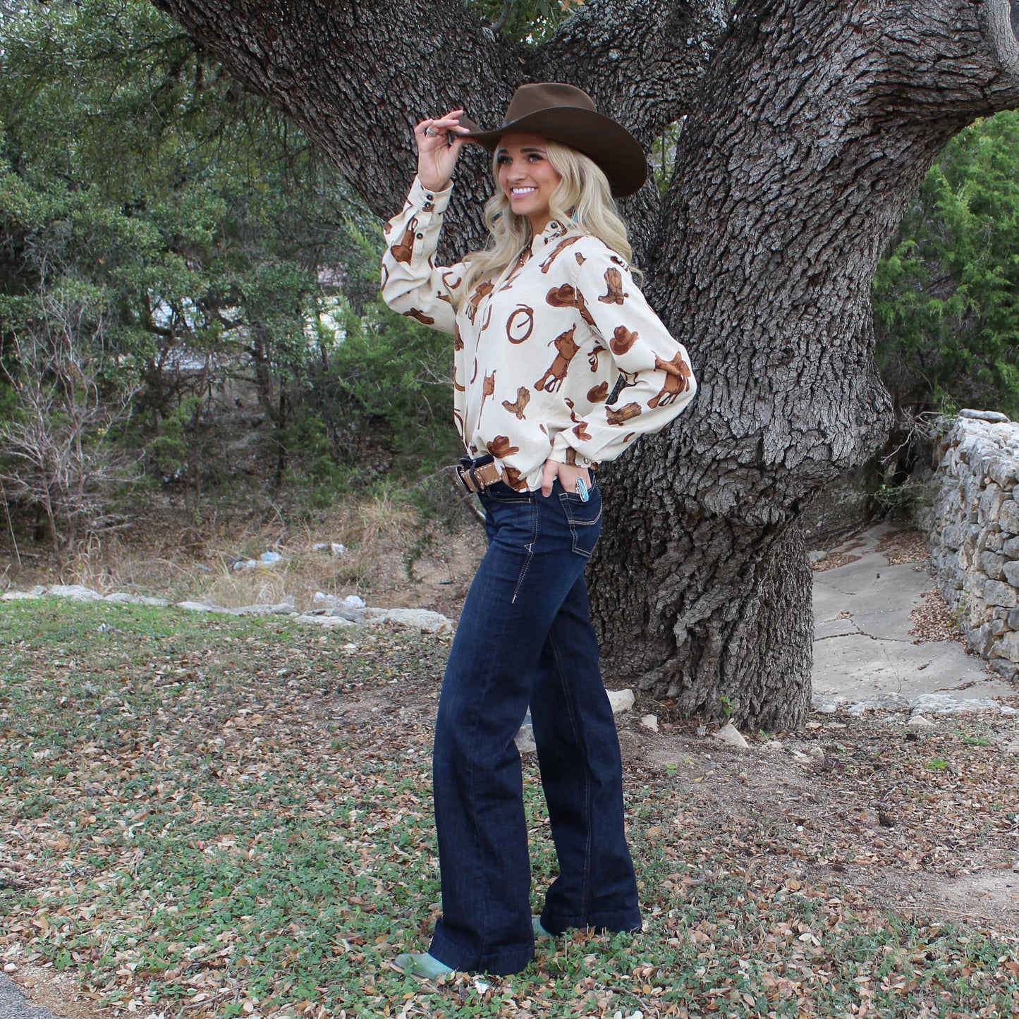 Ariat Rodeo Spur Print Shirt - Petticoat Junction