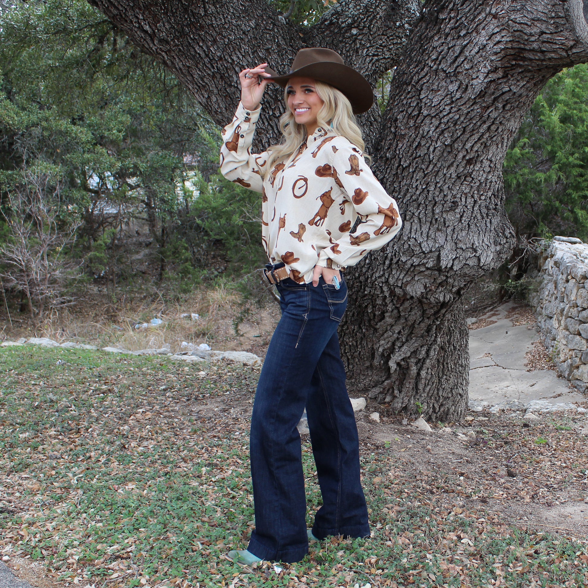 Ariat Rodeo Spur Print Shirt - Petticoat Junction