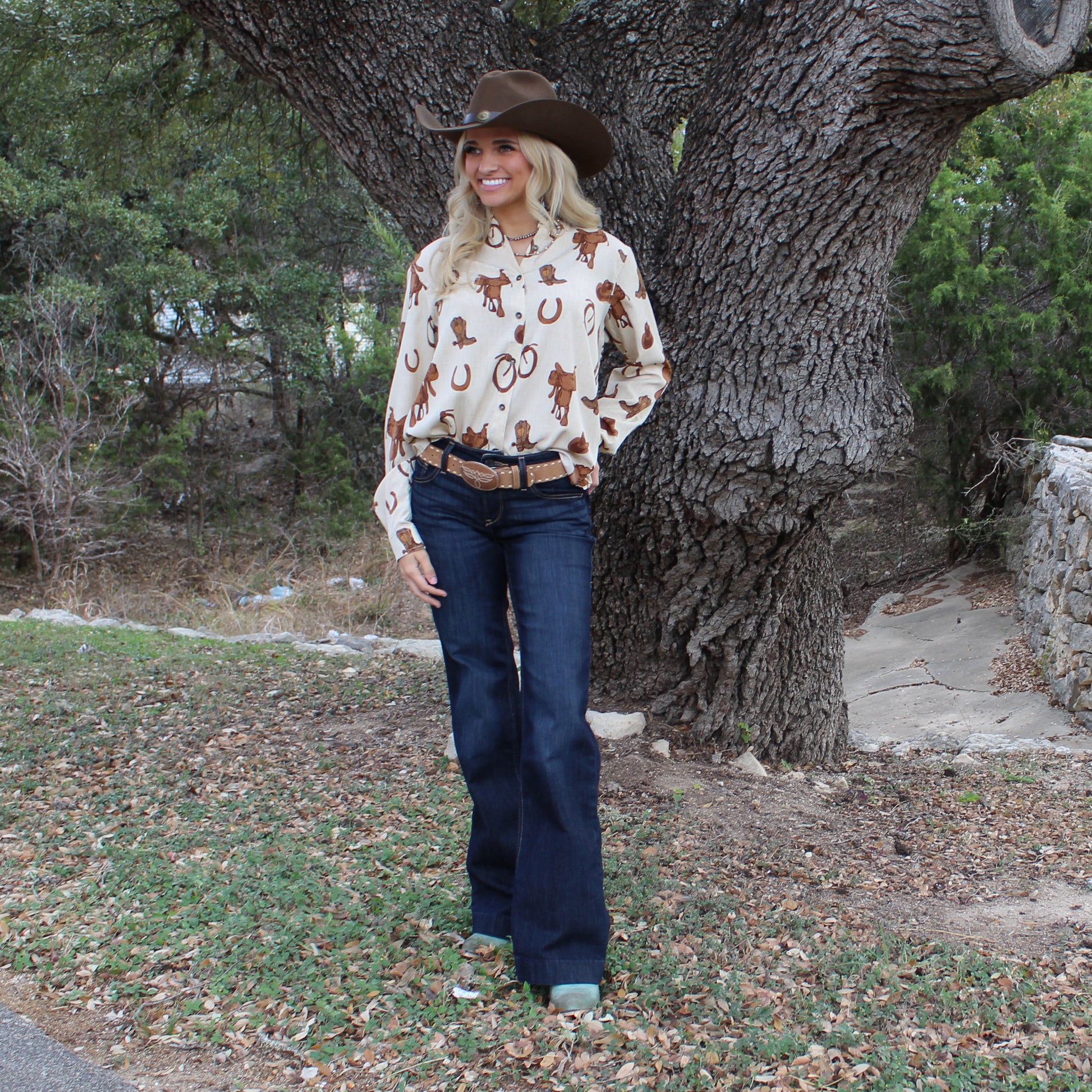 Ariat Rodeo Spur Print Shirt - Petticoat Junction