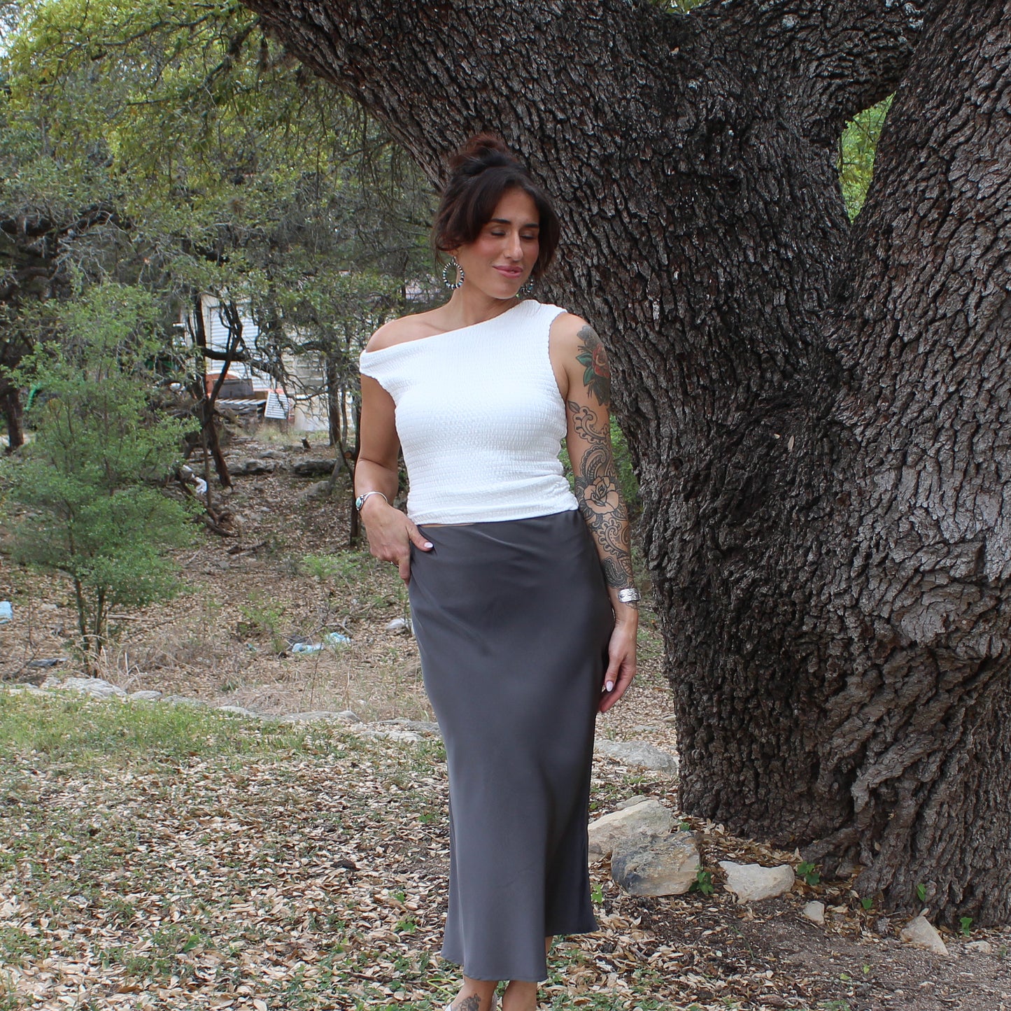 G&G One Shoulder Jersey Tank