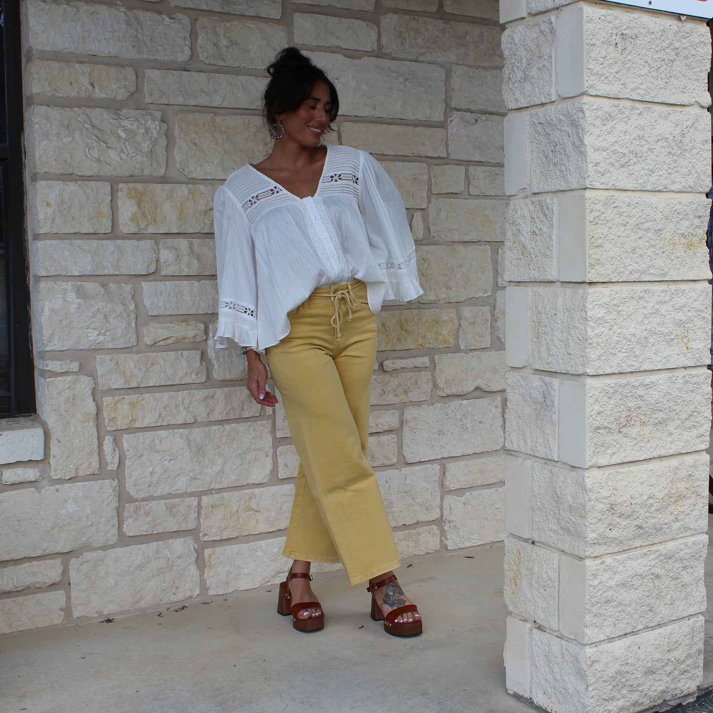 Cam White Cotton Blouse - Petticoat Junction