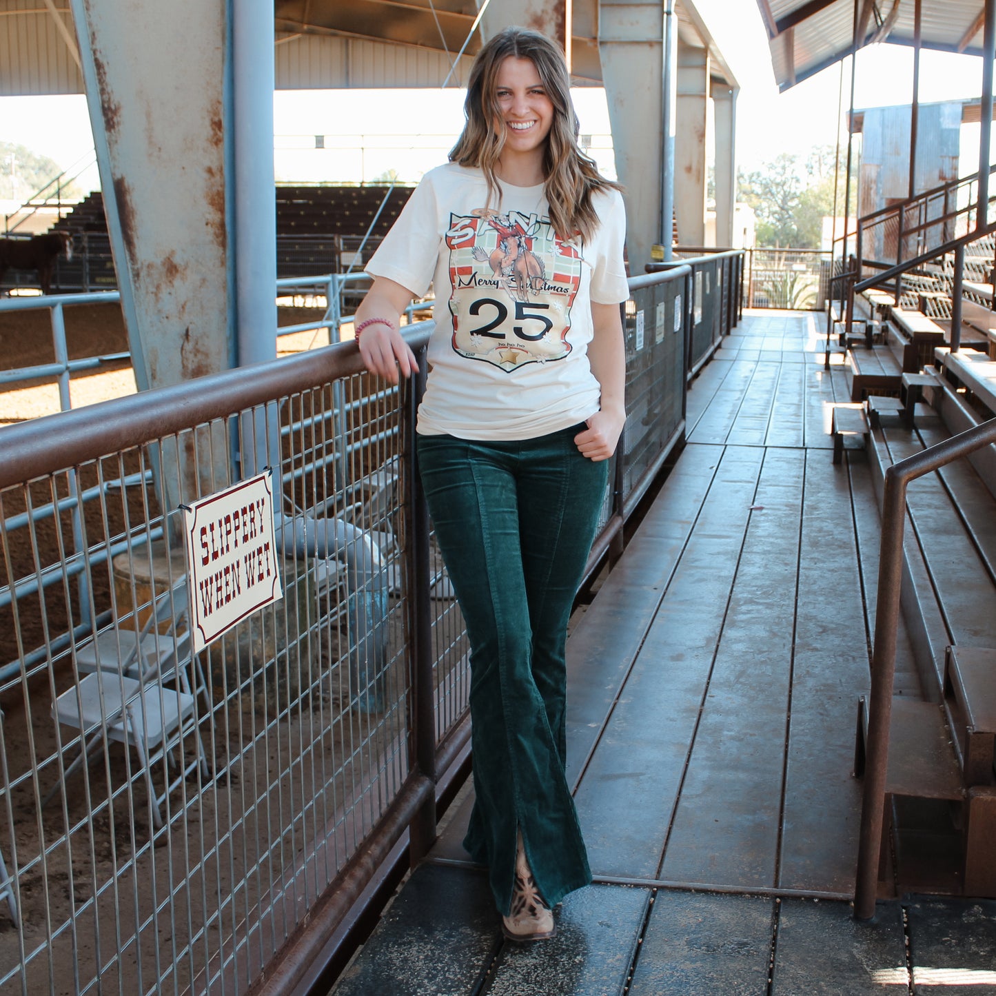 Rock&Roll Green Corduroy Pant