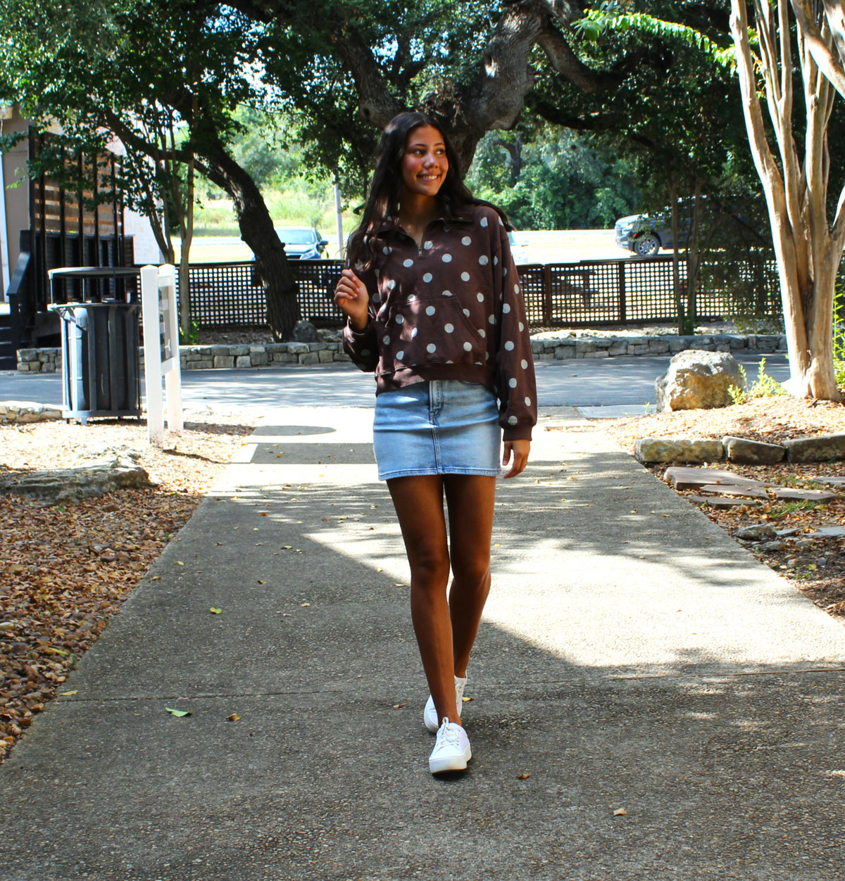 Eesome Chocolate Polka Dot Pullover
