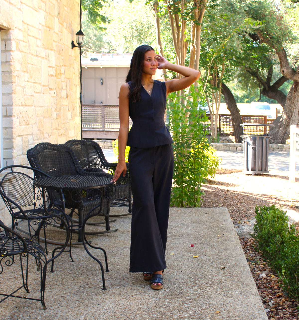 Mustard Seed Wide Leg Pant Charcoal