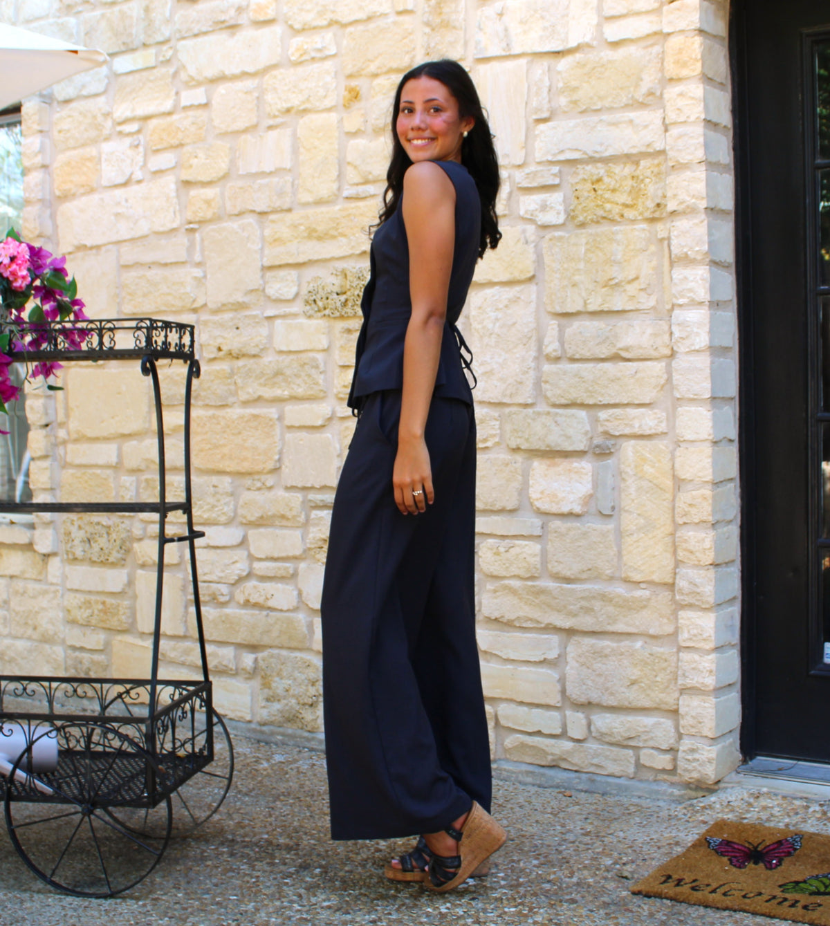 Mustard Seed Wide Leg Pant Charcoal