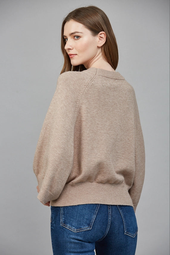 Fate Mocha Wide Sleeve Sweater