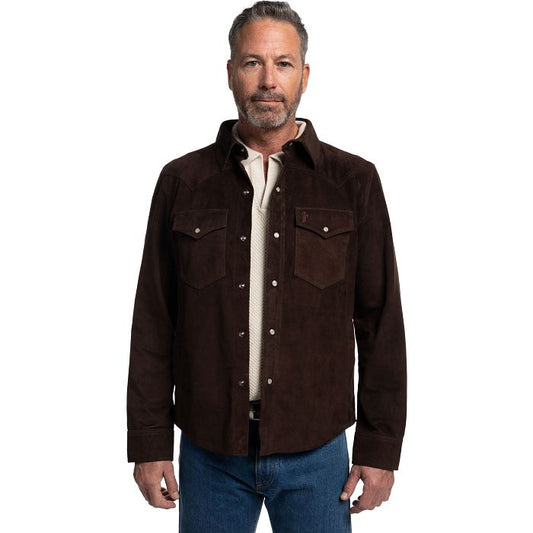 Tony Lama Leather Shacket Choc Brown