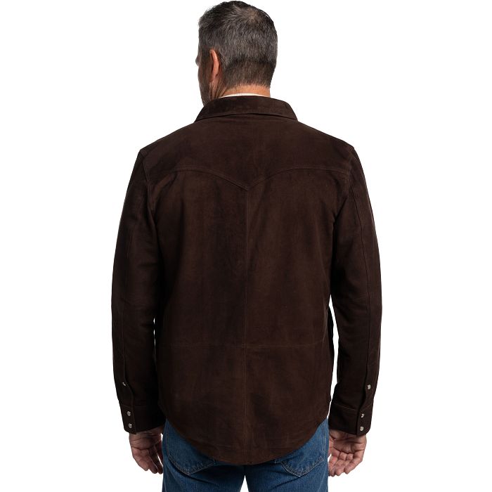 Tony Lama Leather Shacket Choc Brown