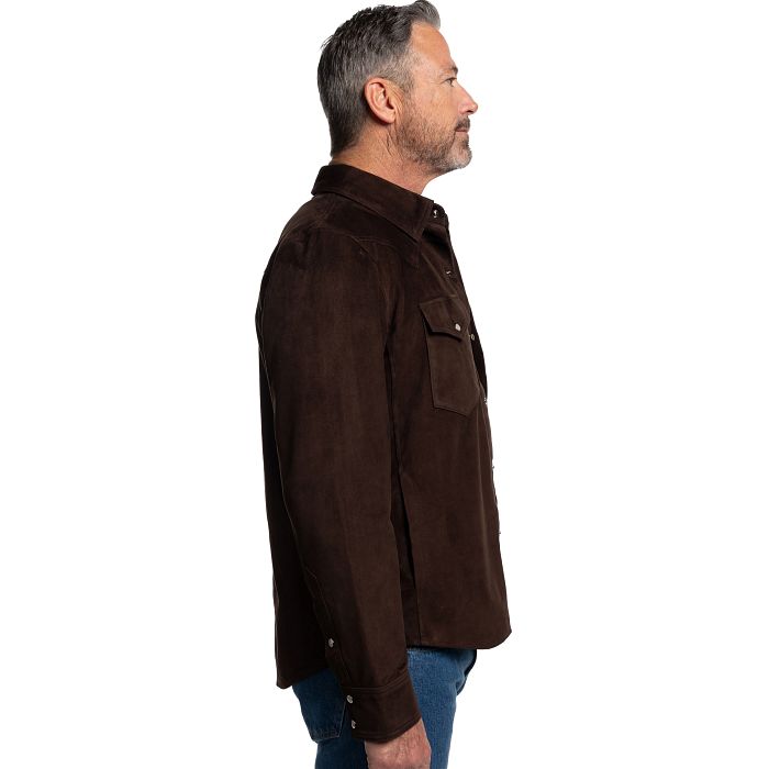 Tony Lama Leather Shacket Choc Brown